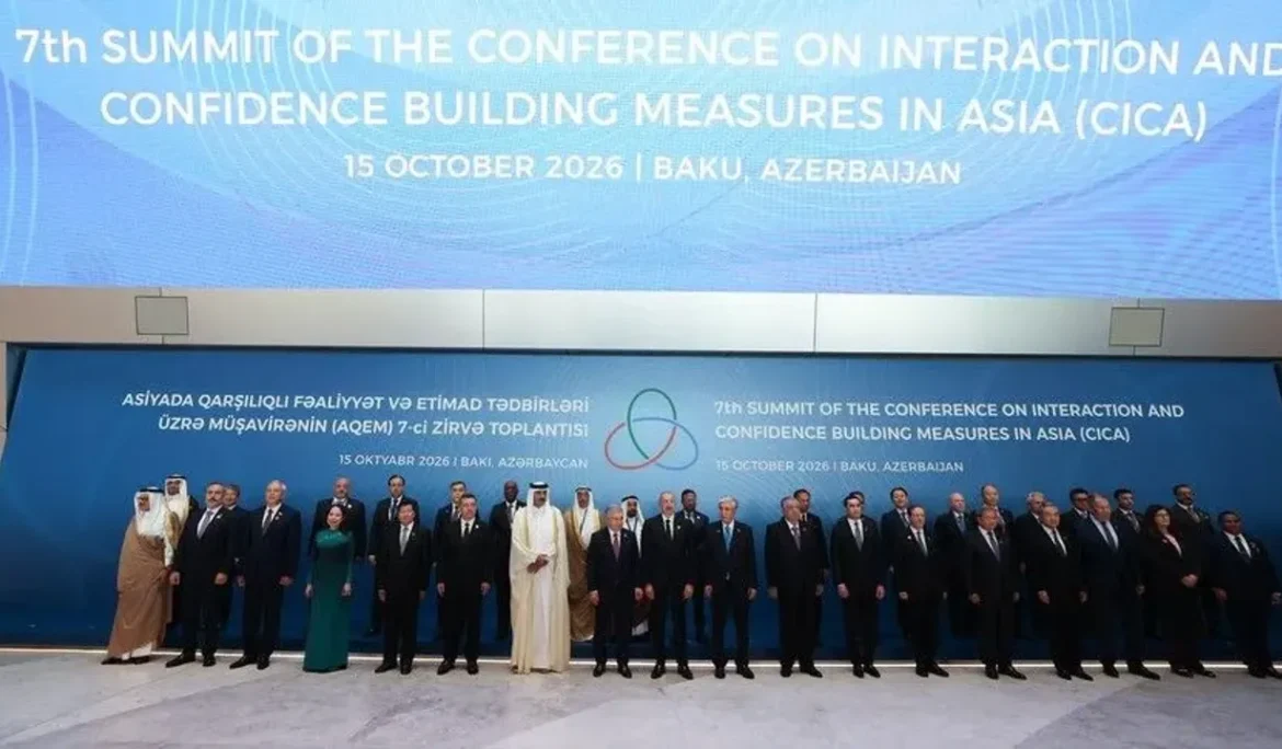 Dışişleri Bakanı Fidan, Bakü’deki Asya’da İşbirliği ve Güven Artırıcı Önlemler Konferansı’nın 7. Zirvesi’ne katıldı